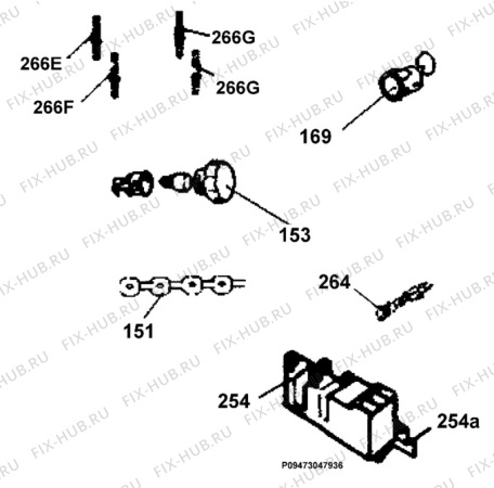 Взрыв-схема плиты (духовки) Electrolux EKG510111W - Схема узла Section 9